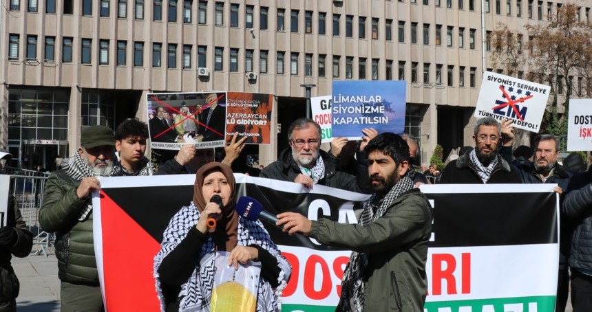 Filistin için Beştepe'de eylem yapan aktivistler yargılanıyor