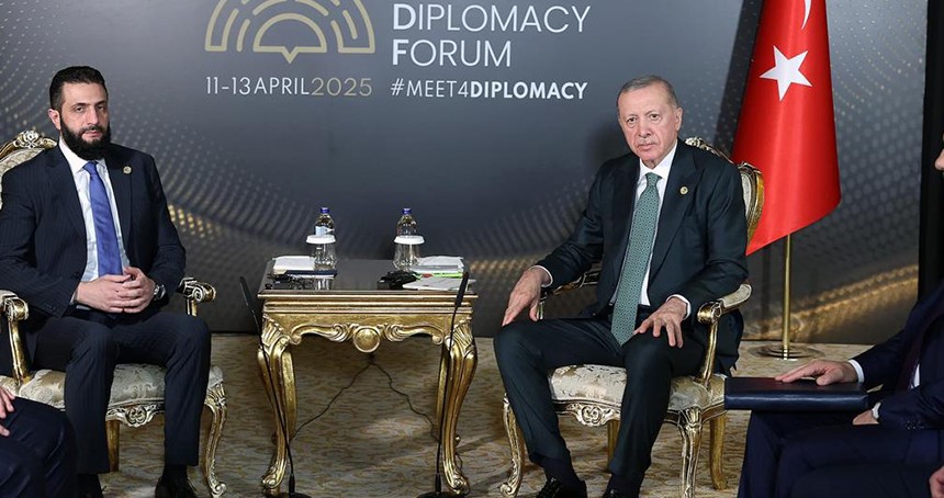CumhurbaşkanıErdoğan, Suriye Cumhurbaşkanı Şara ile görüştü