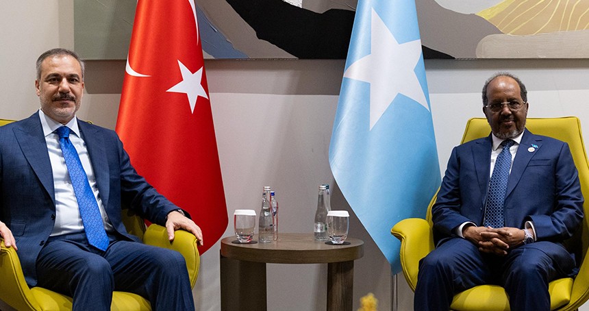 Dışişleri Bakanı Fidan Somali Cumhurbaşkanı Mahmud ile görüştü