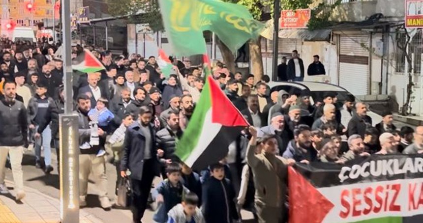 Silvan halkı, Gazze için tek bir yürek oldu