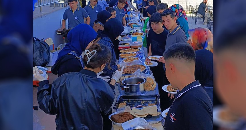 Malatya'da liseli öğrencilerden Gazze'ye anlamlı destek