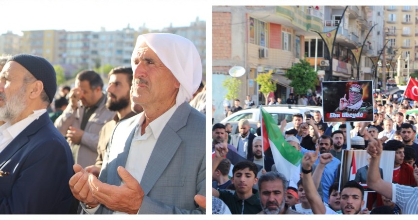 Kızıltepe halkı işgal rejimini telin etmek için meydanlara indi