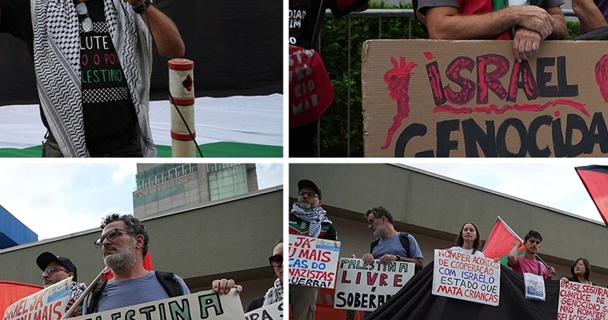 Brezilya medyasının siyonist işgaline ortak olması protesto edildi