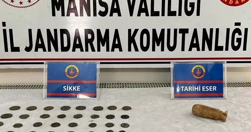Manisa'da tarihi eser operasyonu: 1 gözaltı