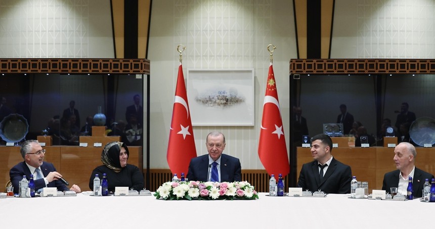 Cumhurbaşkanı Erdoğan işçi ve işveren temsilcilerini kabul etti