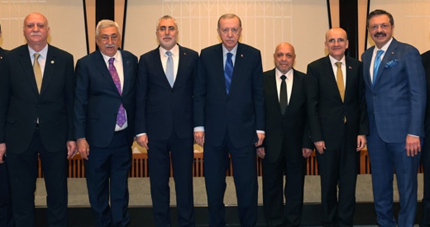 Cumhurbaşkanı Erdoğan, işçi ve işveren temsilcilerini kabul etti