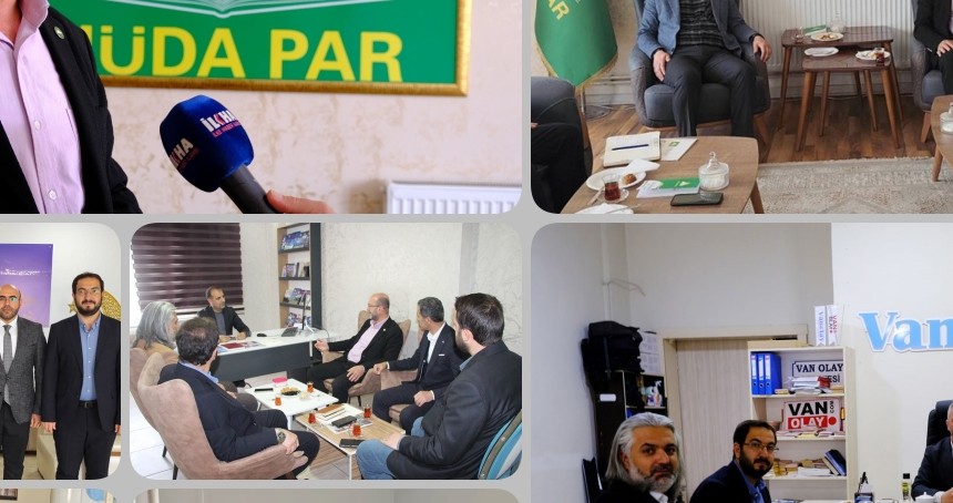 HÜDA PAR Medya Başkan Yardımcısı Tanrıkulu, Van'da medya temsilcilerini ziyaret etti