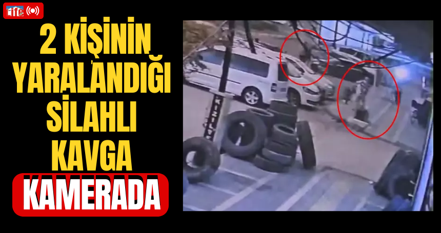 Mardin'de 2 kişinin yaralandığı silahlı kavga kamerada