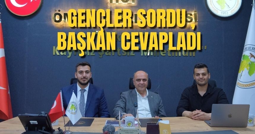 Ömerli’de Gençler Sordu, Başkan Cevapladı!