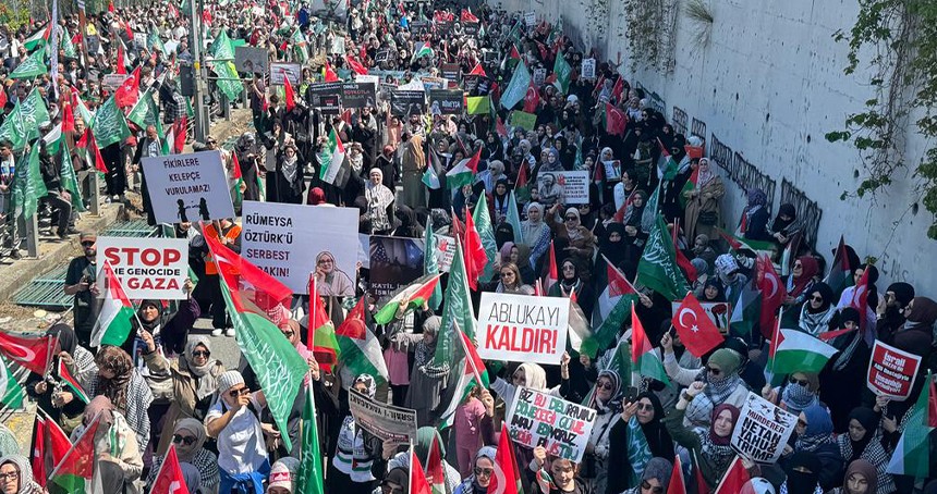 İstanbul'da binler ABD konsolosluğuna yürüdü