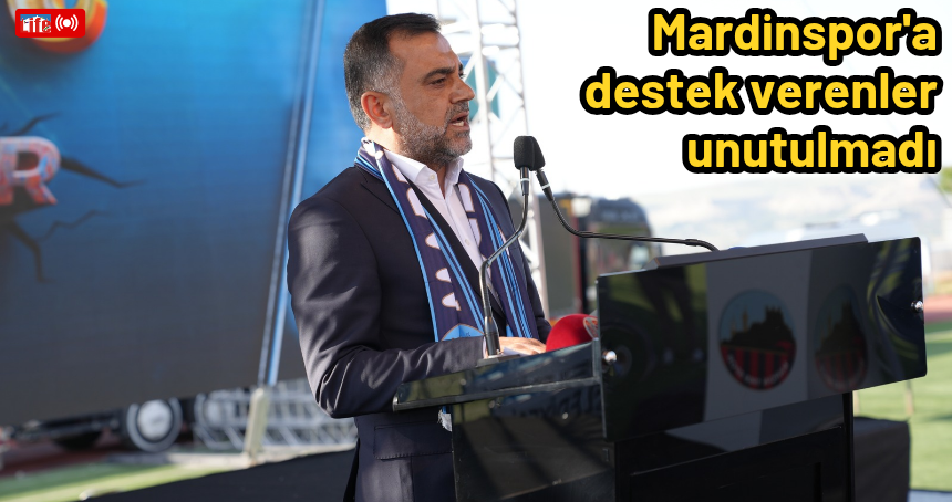 Mardinspor'a destek verenler unutulmadı