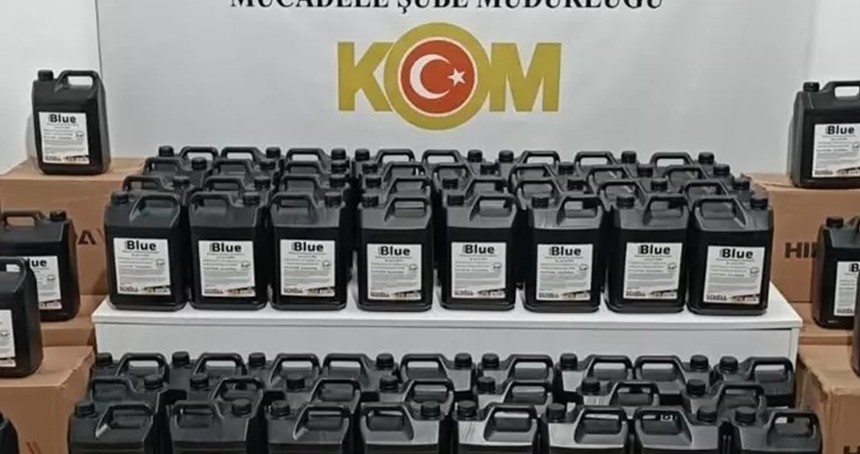 Samsun'da 1 ton etil alkol ele geçirildi: 2 gözaltı