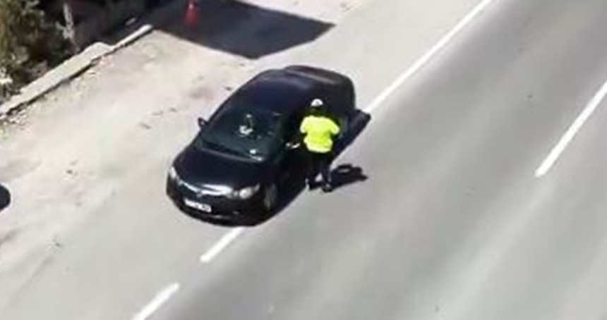 Yılın ilk 4 ayında havadan yapılan denetimlerde 37 binden fazla araca işlem yapıldı