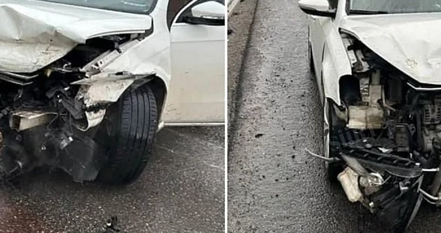 Siirt'te maddi hasarlı trafik kazası