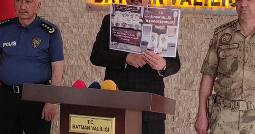 Batman Valisi Canalp: Uyuşturucuyla mücadelede 4 ayda 100 tutuklama gerçekleştirildi