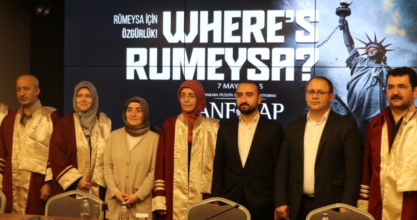Amerika'da tutuklanan Rümeysa Öztürk için Ankara'da "Özgürlük" çağrısı