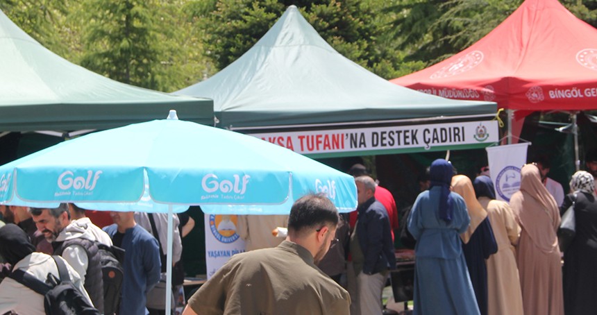 Bingöl Üniversitesi öğrencilerinden Gazze yararına kermes