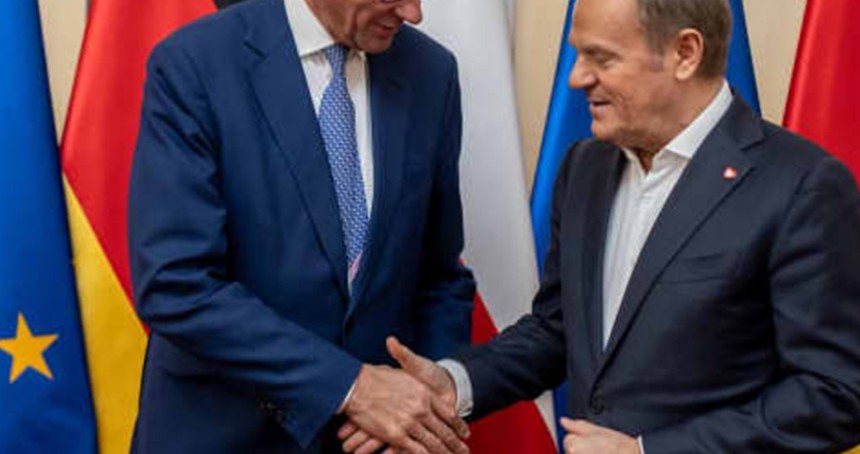 Almanya Başbakanı Merz, Polonya'da Tusk ile Görüştü