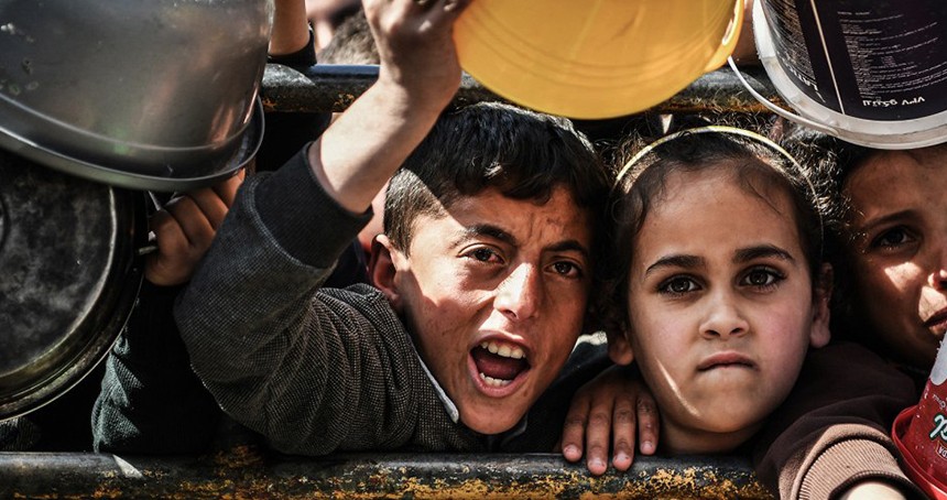 Gazze’de on binlerce çocuk açlık nedeniyle ölüm tehlikesi altında