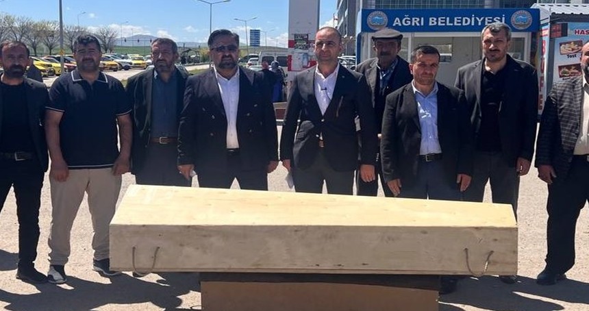HÜDA PAR Ağrı İl Teşkilatından tabutlu eylem