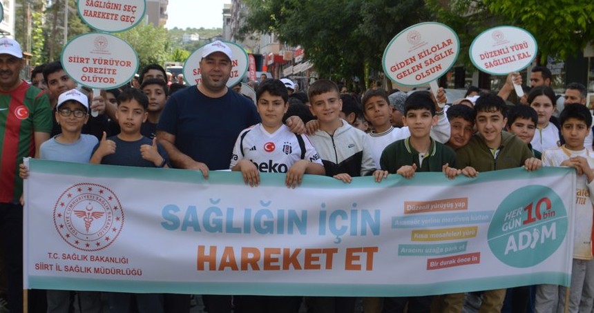 Siirt’te "Sağlık İçin Hareket Günü" yürüyüşü gerçekleştirildi