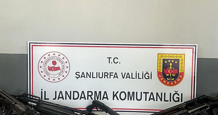 Şanlıurfa’da silah kaçakçılığı operasyonu
