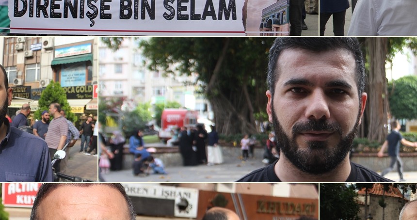 Adanalılardan Gazze'ye destek için birlik çağrısı: Bir olmazsak, bir bir gideriz