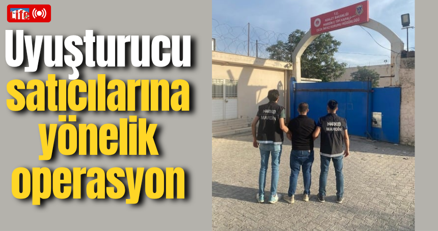 Mardin'de uyuşturucu satıcılarına yönelik operasyon