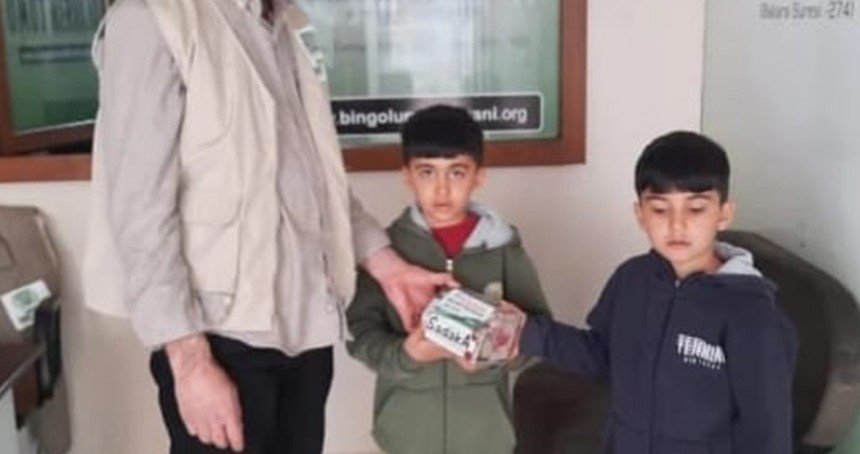 Minik yüreklerden Gazze için büyük destek