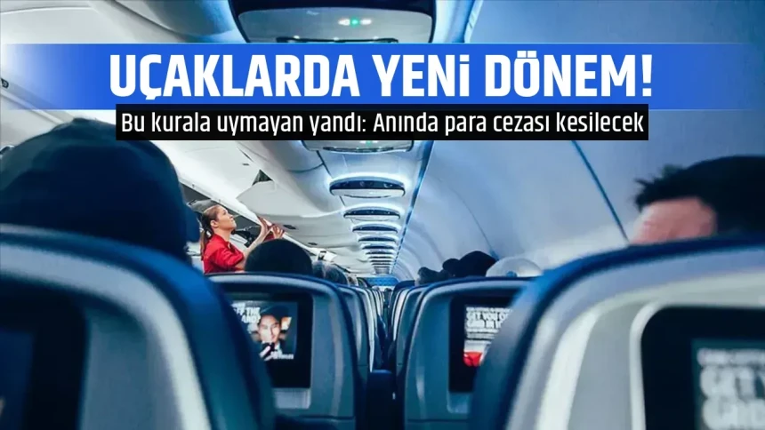 Uçaklarda yeni dönem: Bu kurala uymayan yandı! Anında para cezası kesilecek