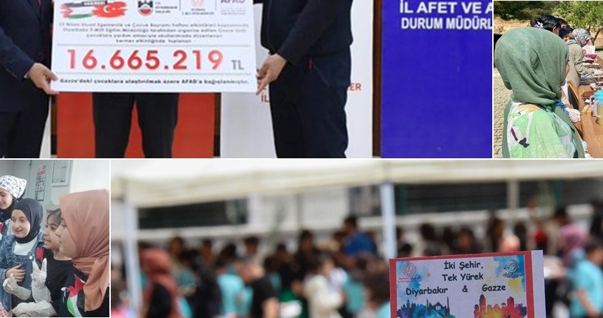 Diyarbakır'daki öğrencilerden Gazze'ye 16 milyon liralık yardım