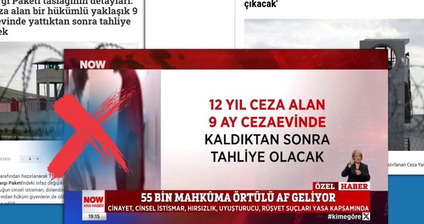DMM, "12 yıl ceza alan biri 9 ay hapis yatıp çıkacak" iddiası doğru değil"