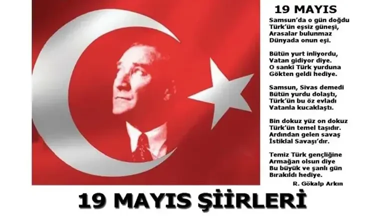 19 MAYIS ATATÜRK'Ü ANMA, GENÇLİK ve SPOR BAYRAMI ile ilgili şiirler, kısa- uzun şiirler