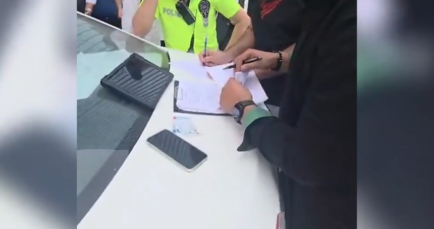 Ambulansa yol vermeyen düğün konvoyuna ceza yağdı