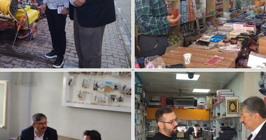 BESO Başkanı Çiftçi, esnafın sorunlarını dinledi