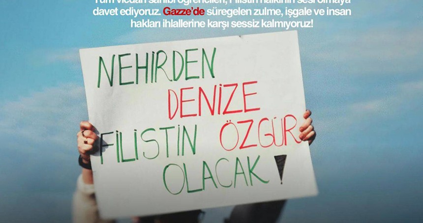Çukurova Üniversitesi'nde "Soykırıma Karşı Kampüsler Ayakta" etkinliği düzenlenecek