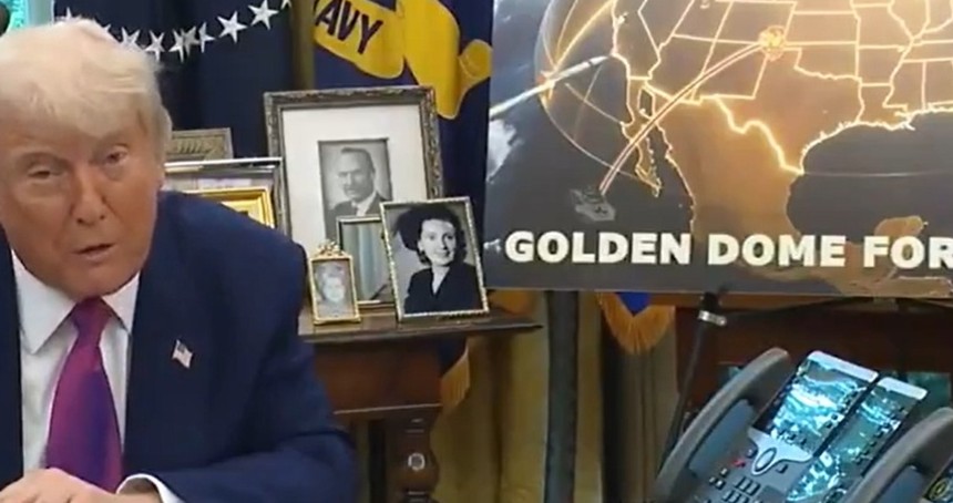 Trump, "Altın Kubbe" füze savunma sistemini duyurdu: Uzaya silah yerleştirilecek!