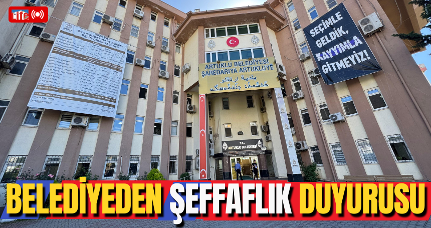 Belediyeden Şeffaflık Duyurusu!