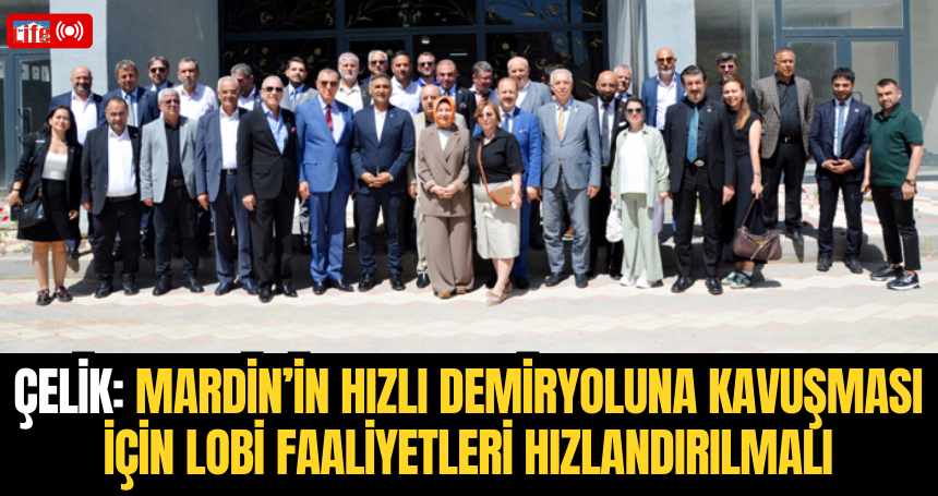 Çelik: Mardin’in hızlı demiryoluna kavuşması için lobi faaliyetleri hızlandırılmalı