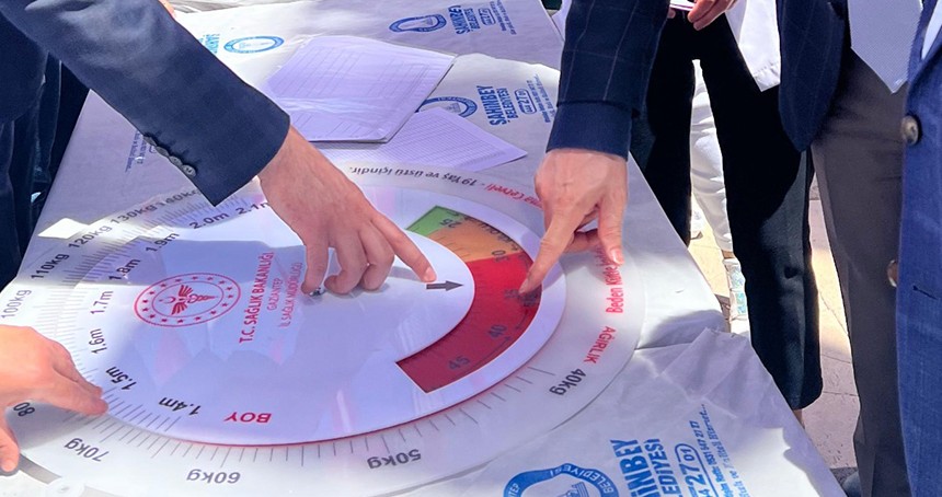 Gaziantep'te "İdeal Kilonu Öğren, Sağlıklı Yaşa" etkinliği düzenlendi