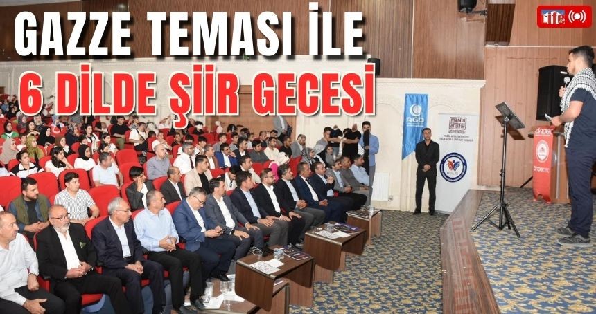 6 Dilde düzenlenen Gazze Temalı Şiir Gecesine Yoğun İlgi