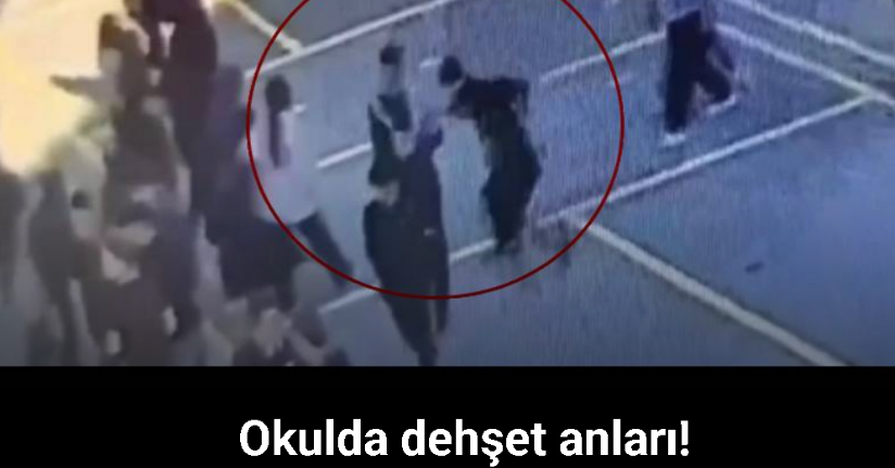 Okul bahçesinde dehşet anları: Lise öğrencisi arkadaşını bıçakla yaraladı