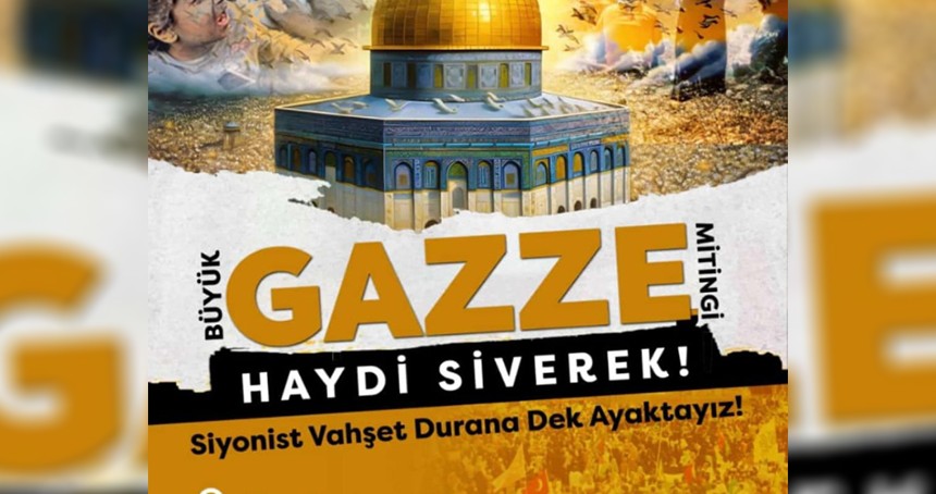Siverek'ten Gazze'ye destek: Zulme dur demek için meydanlara