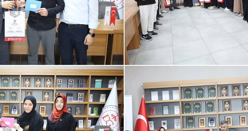 Umre ödüllü bilgi yarışmasında dereceye giren öğrenciler ödüllendirildi