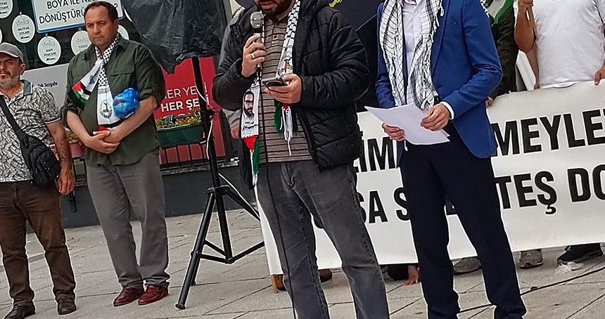 Sakarya'da Gazze için "Direniş Çadırı" nöbeti devam ediyor