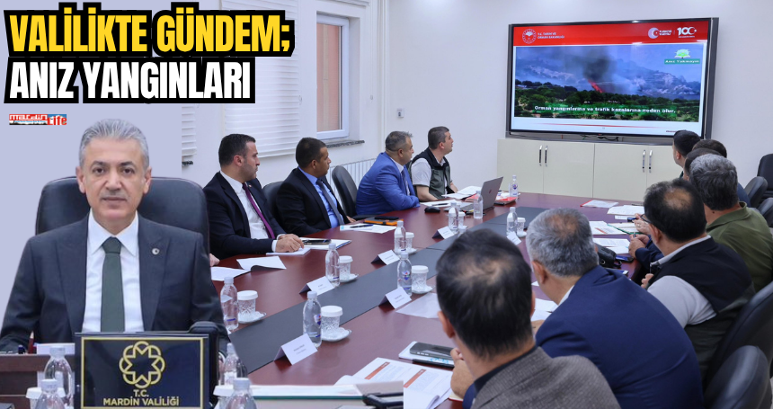 Valilikte gündem; Anız yangınları