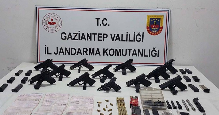 Gaziantep'te silah kaçakçılığı operasyonu: 2 tutuklama