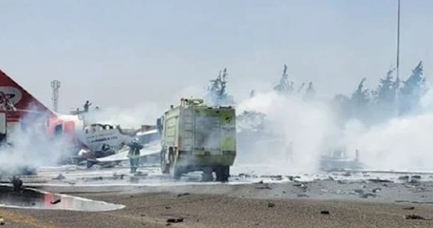 İşgalci siyonistler, Yemen'de havalimanını bombaladı