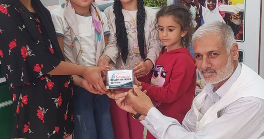 Batmanlı Kur'an kursu öğrencilerinden Gazze'ye anlamlı destek