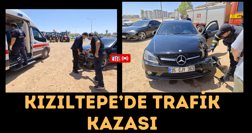 Kızıltepe’de Hasarlı Trafik Kazası
